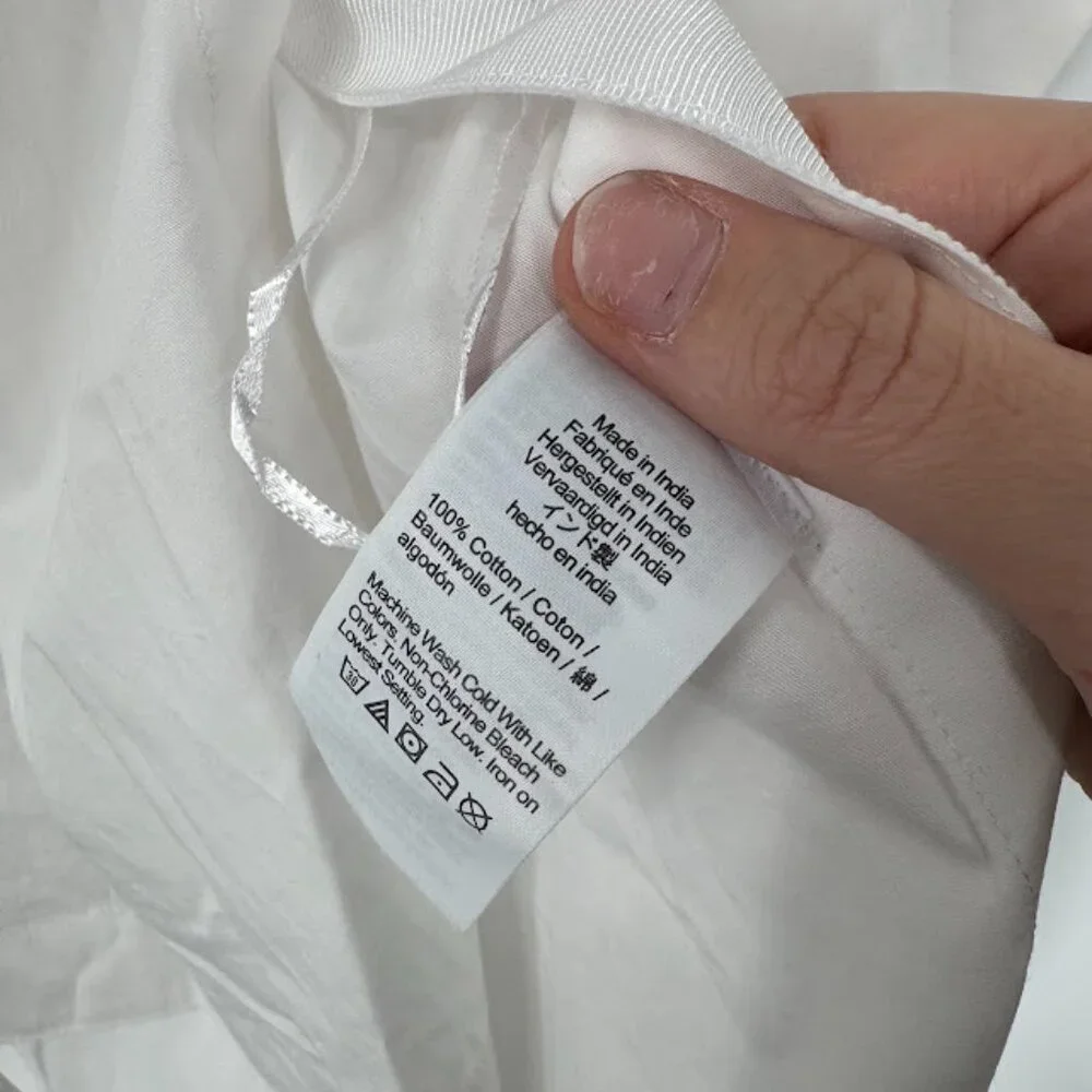 J.Crew White Cotton Poplin Boatneck Ciel Top Size XS NWT - Picture 7 of 11